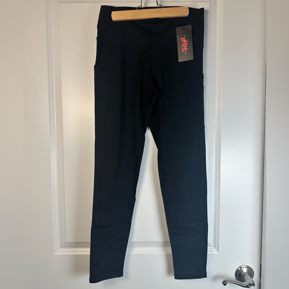 The Gym People Black High‑Waist Performance Leggings / Active Pants — Medium - Picture 4 of 11
